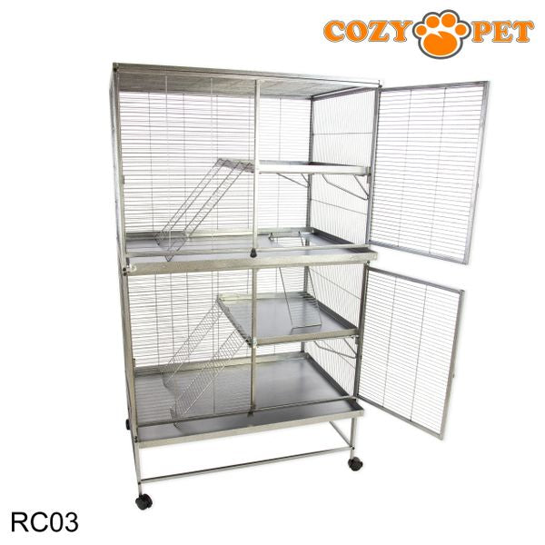 Rodent Cage for Rat, Chinchilla, Degu, Ferret Large Size by Cozy Pet Model RC03