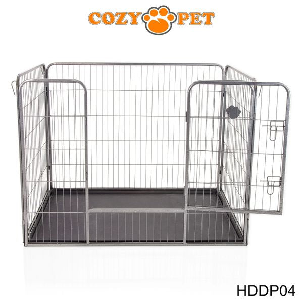 Heavy Duty Playpen with ABS Tray 90cm Tall by Cozy Pet Model HDDP04