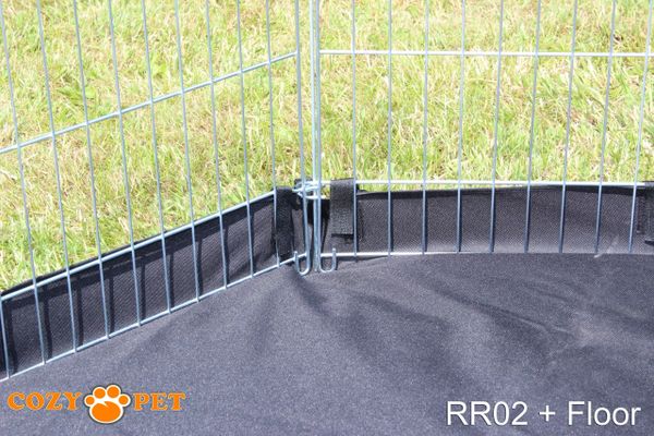 Rabbit Run 8 Panel Playpen with Sunshade and Floor by Cozy Pet RR02 + Floor