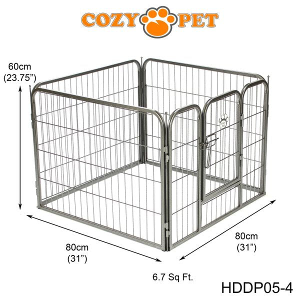 Heavy Duty Playpen 4-Sided 60cm Tall by Cozy Pet Model HDDP05-4