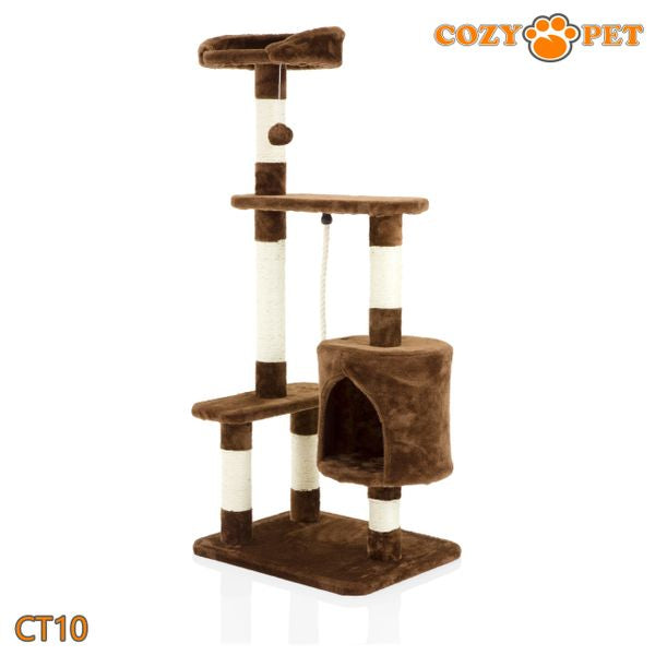 Cat Tree by Cozy Pet Deluxe Multi Level Cat Tree in Chocolate - CT10-Choc