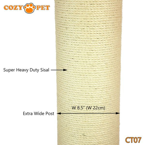 Cat Scratcher by Cozy Pet Deluxe Jumbo Scratching Post Cat Tree - CT07-Beige