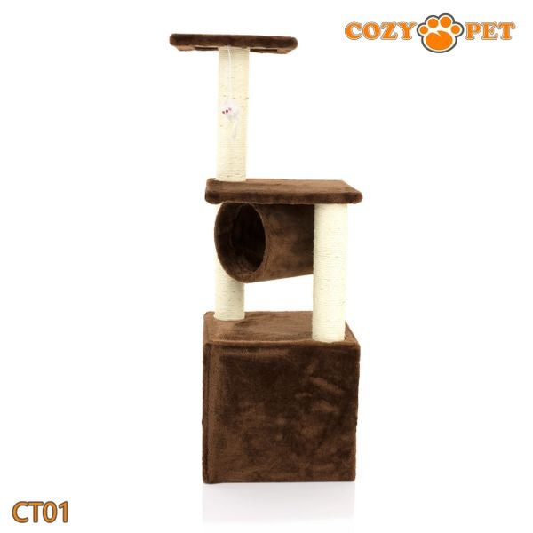 Cat Tree by Cozy Pet Deluxe Multi Level Cat Tree in Chocolate - CT01-Choc