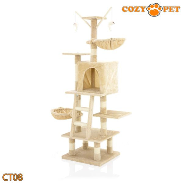 Cat Tree by Cozy Pet Deluxe Multi Level Cat Tree Model CT08-Beige