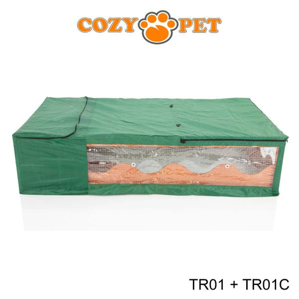 Tortoise Run with Cover by Cozy Pet Guinea Pig, Hedgehog, Rabbit Run - Natural - TR01N + TR01C