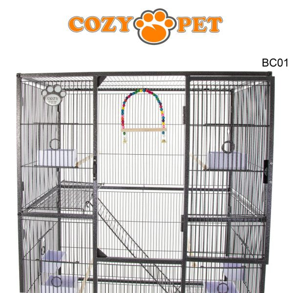 Bird Cage by Cozy Pet NEW Model 11mm Narrow Bar Spacing suitable for most small pet birds BC01