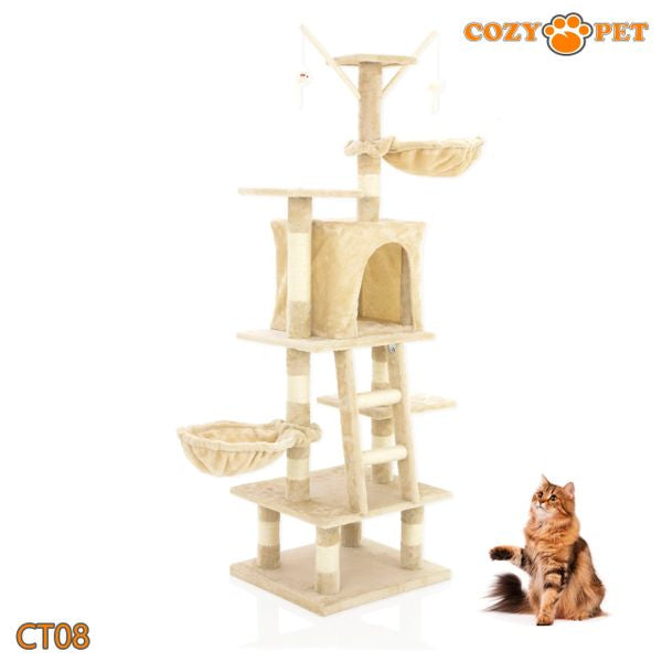 Cat Tree by Cozy Pet Deluxe Multi Level Cat Tree Model CT08-Beige