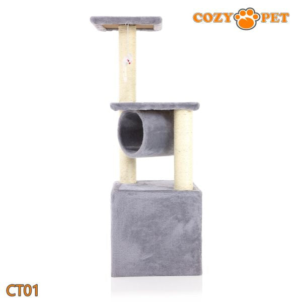 Cat Tree by Cozy Pet Deluxe Multi Level Cat Tree in Grey - CT01-Grey