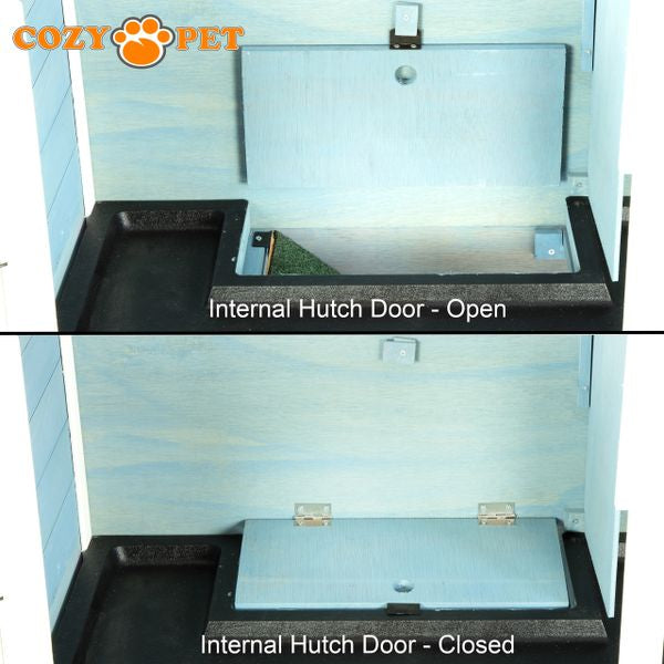 Rabbit Hutch 3ft by Cozy Pet - Blue - RH03BL