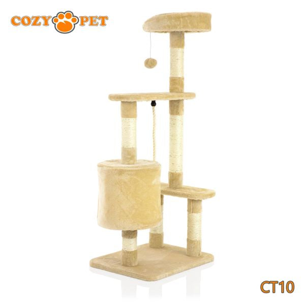 Cat Tree by Cozy Pet Deluxe Multi Level Cat Tree in Beige - CT10-Beige