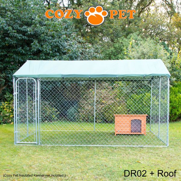 Dog Run by Cozy Pet with Roof 13ft x 7ft Model DR02 + Roof