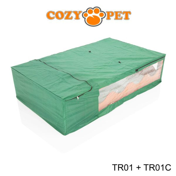 Tortoise Run with Cover by Cozy Pet Guinea Pig, Hedgehog, Rabbit Run - Natural - TR01N + TR01C