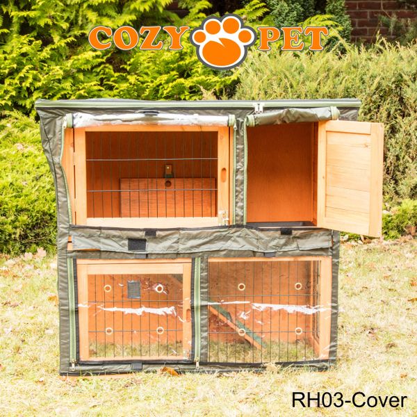 Rabbit Hutch 3ft by Cozy Pet with Cover - Pink - RH03P + RH03C