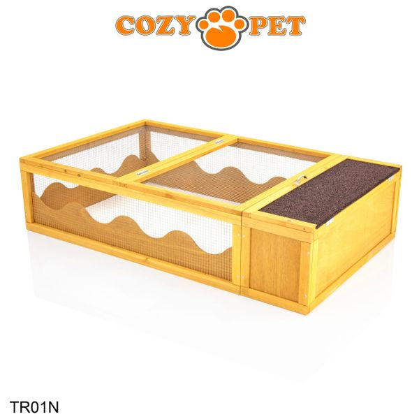 Tortoise Run by Cozy Pet Guinea Pig, Hedgehog, Rabbit Run - Natural - TR01N