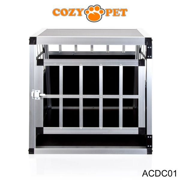 Aluminium Car Dog Cage by Cozy Pet Travel Puppy Crate Pet Carrier Transport ACDC01 - RET - Customer Return 45% Discount.