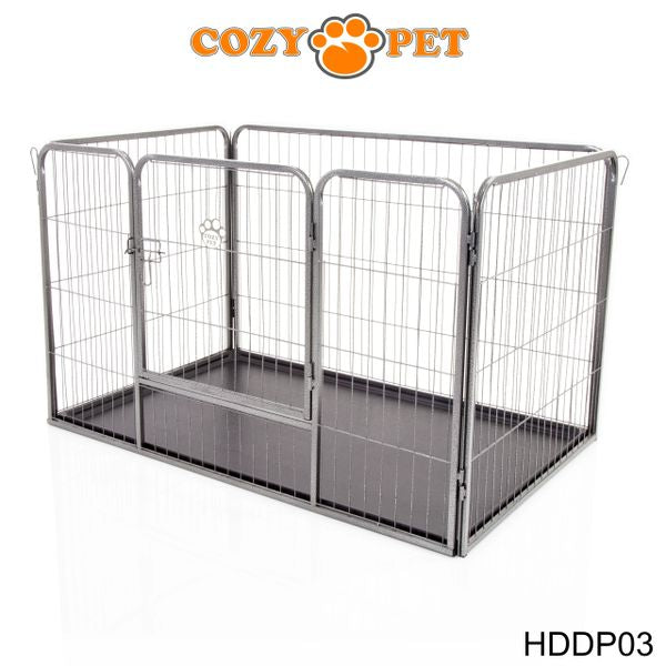 Heavy Duty Playpen with ABS Tray 75.5cm Tall by Cozy Pet Model HDDP03