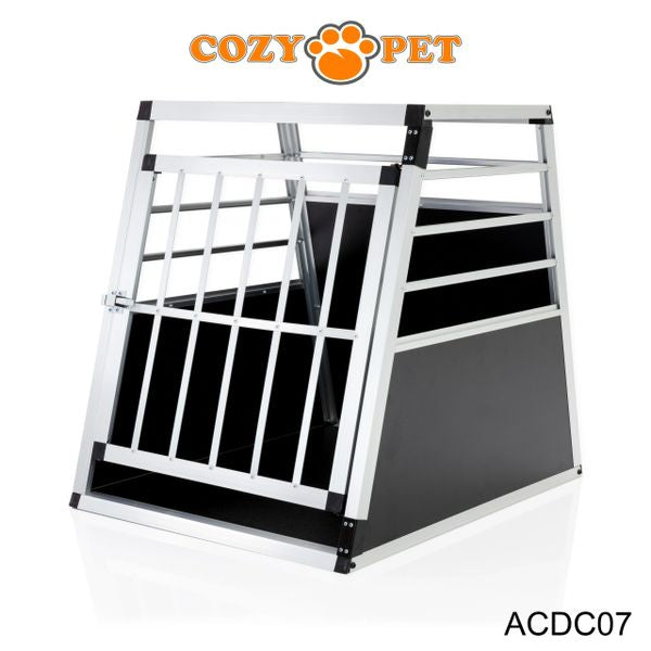 Aluminium Car Dog Cage by Cozy Pet Travel Puppy Crate Pet Carrier Transport NEW ACDC07