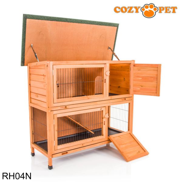 Rabbit Hutch 4ft by Cozy Pet - Natural - RH04N