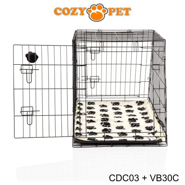 Car Dog Cage 36" by Cozy Pet with Vet Bed Travel Puppy Crate Pet Carrier Transport CDC03 + VB36C