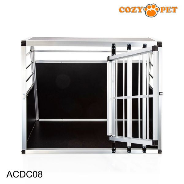 Aluminium Car Dog Cage by Cozy Pet Travel Puppy Crate Pet Carrier Transport NEW ACDC08 - RET - Customer Return 45% Discount.