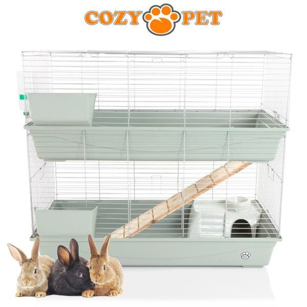 Rabbit Guinea Pig Indoor Cage 2-Tier by Cozy Pet 120cm for Rat, Chinchilla, Small Animals Hutch Model: RB120-D