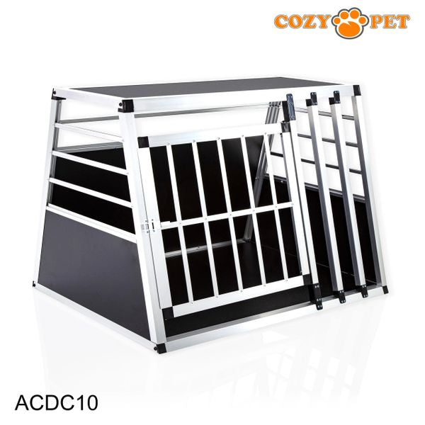 Aluminium Car Dog Cage by Cozy Pet Travel Puppy Crate Pet Carrier Transport NEW ACDC10