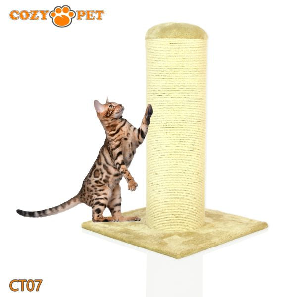 Cat Scratcher by Cozy Pet Deluxe Jumbo Scratching Post Cat Tree - CT07-Beige