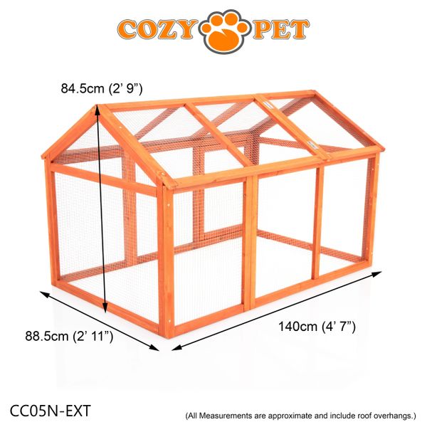 Chicken Coop with Extension Hen House Poultry Run Model CC05N + CC05N-Ext