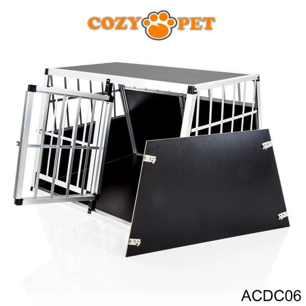 Aluminium Car Dog Cage by Cozy Pet Travel Puppy Crate Pet Carrier Transport ACDC06 - RET - Customer Return 45% Discount.