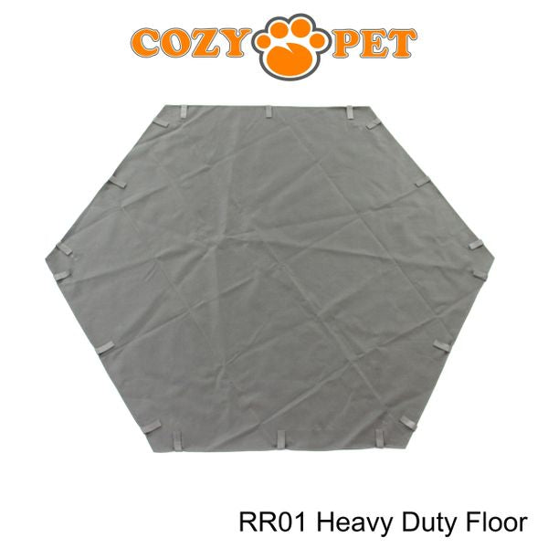 Rabbit Run 6 Panel Galvanised Playpen with Sunshade and Floor by Cozy Pet Model RR01 + Floor