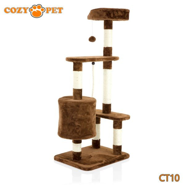 Cat Tree by Cozy Pet Deluxe Multi Level Cat Tree in Chocolate - CT10-Choc