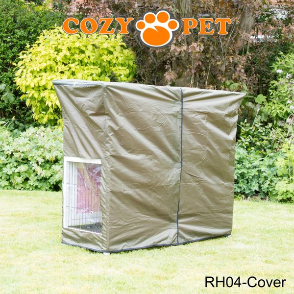 Rabbit Hutch 4ft by Cozy Pet with Cover - Pink - RH04P + RH04C