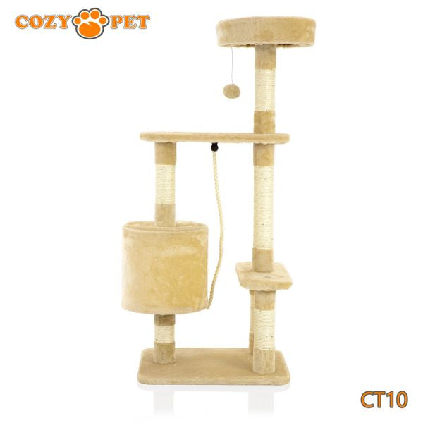 Cat Tree by Cozy Pet Deluxe Multi Level Cat Tree in Beige - CT10-Beige