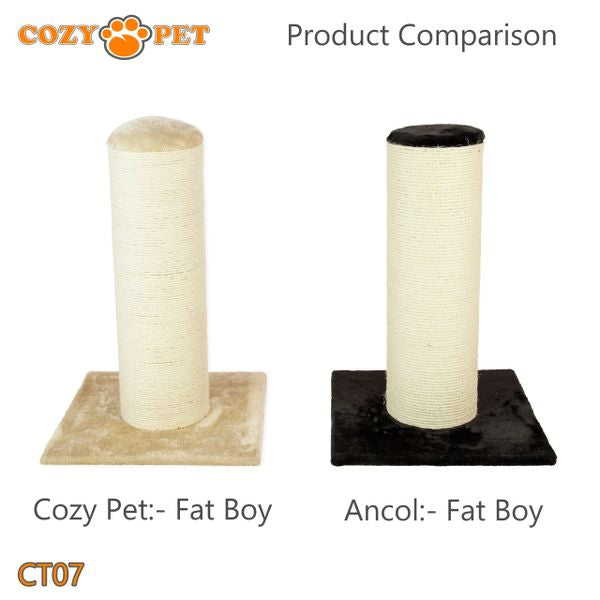 Cat Scratcher by Cozy Pet Deluxe Jumbo Scratching Post Cat Tree - CT07-Beige