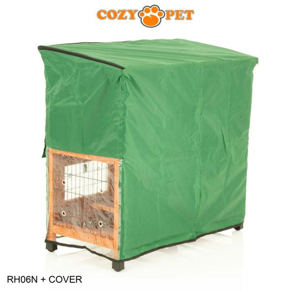 Rabbit Hutch 3ft with Cover by Cozy Pet - Natural - RH06N + RH06C