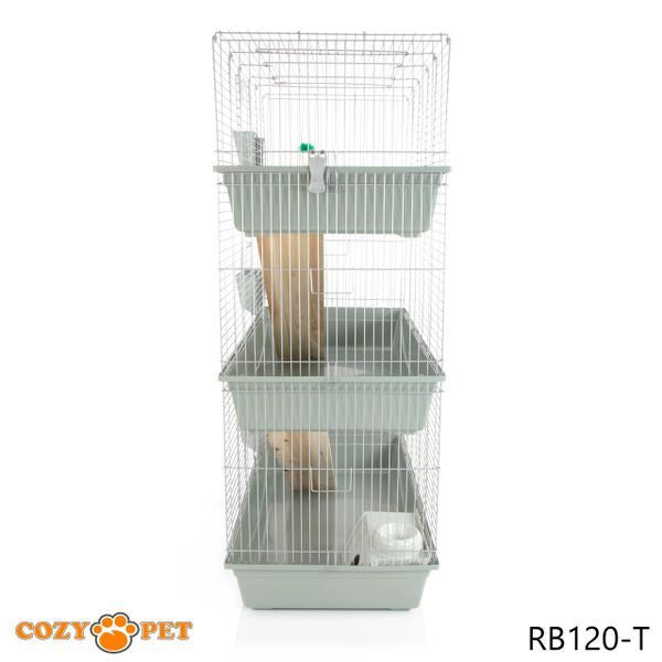 Rabbit Guinea Pig Indoor Cage 3-Tier by Cozy Pet 120cm for Rat, Chinchilla, Small Animals Hutch Model: RB120-T