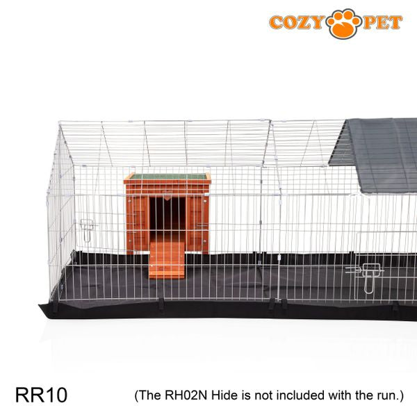 Rabbit Run with Floor and Sunshade by Cozy Pet Rectangular 1.8m Long Model RR10 + Floor