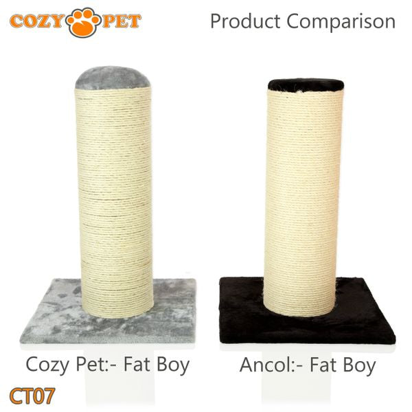 Cat Scratcher by Cozy Pet Deluxe Jumbo Scratching Post Cat Tree - CT07-Grey