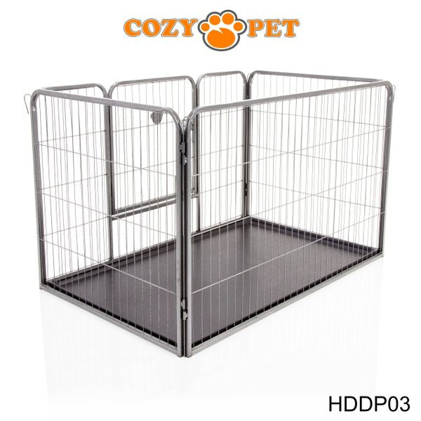 Heavy Duty Playpen with ABS Tray 75.5cm Tall by Cozy Pet Model HDDP03