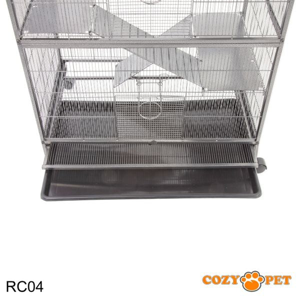 Rodent Cage for Rat, Chinchilla, Degu, Ferret by Cozy Pet 9mm Narrow Bar Spacing Model RC04