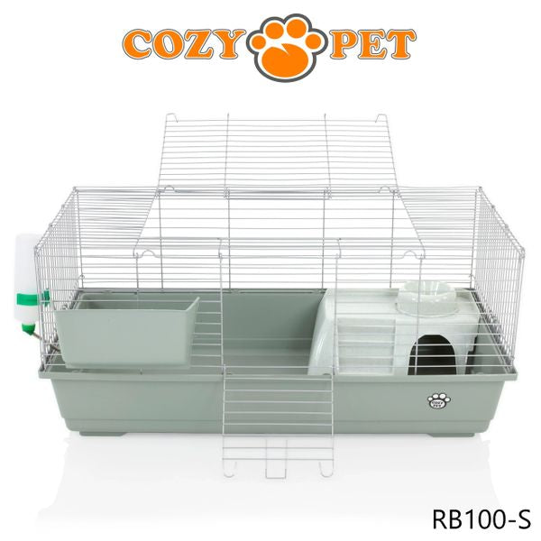 Rabbit Guinea Pig Indoor Cage by Cozy Pet 100cm for Rat, Chinchilla, Small Animals Hutch Model: RB100-S