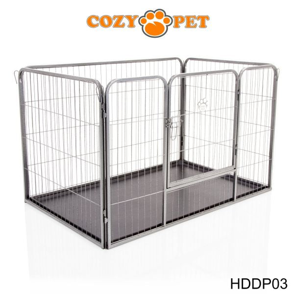 Heavy Duty Playpen with ABS Tray 75.5cm Tall by Cozy Pet Model HDDP03