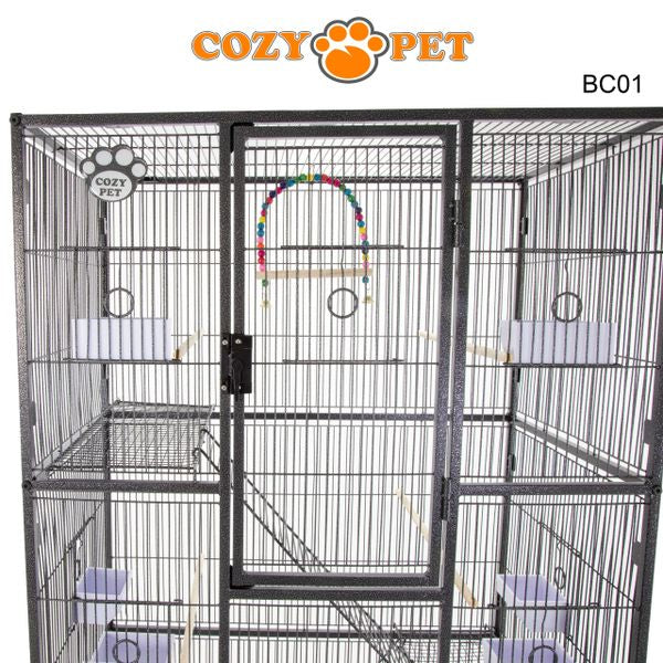 Bird Cage by Cozy Pet NEW Model 11mm Narrow Bar Spacing suitable for most small pet birds BC01