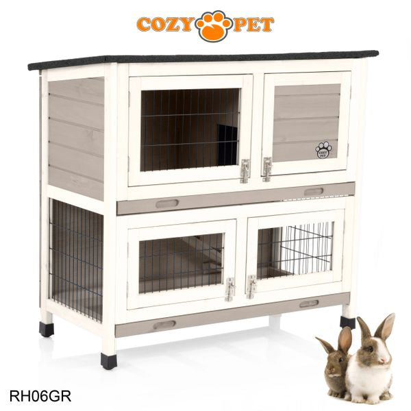 Rabbit Hutch 3ft by Cozy Pet - Grey - RH06GR