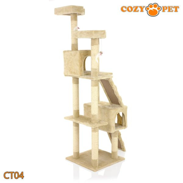 Cat Tree by Cozy Pet Large Deluxe Multi Level Cat Tree - CT04-Beige