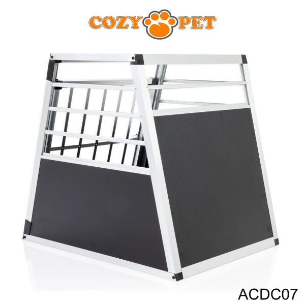 Aluminium Car Dog Cage by Cozy Pet Travel Puppy Crate Pet Carrier Transport ACDC07 - RET - Customer Return 45% Discount.