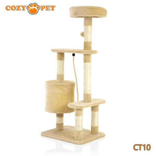 Cat Tree by Cozy Pet Deluxe Multi Level Cat Tree in Beige - CT10-Beige