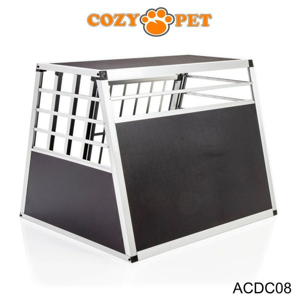 Aluminium Car Dog Cage by Cozy Pet Travel Puppy Crate Pet Carrier Transport NEW ACDC08 - RET - Customer Return 45% Discount.