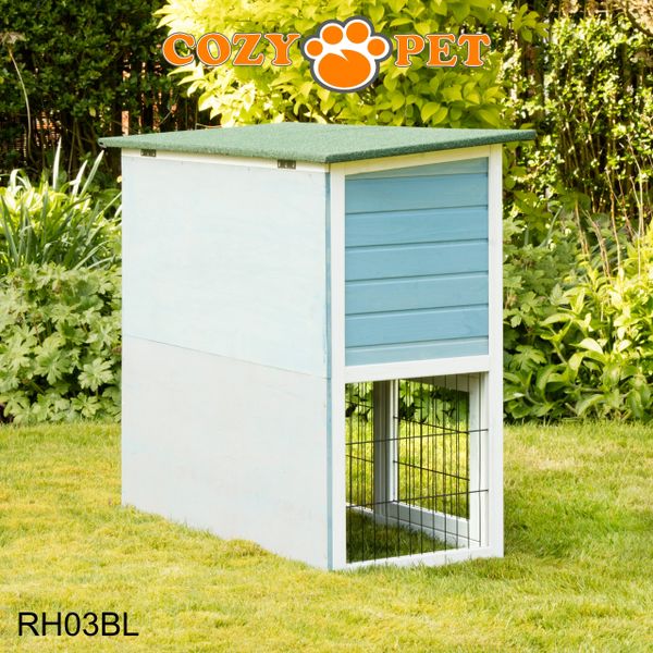 Rabbit Hutch 3ft by Cozy Pet - Blue - RH03BL