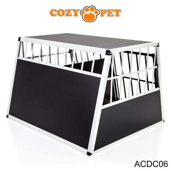 Aluminium Car Dog Cage by Cozy Pet Travel Puppy Crate Pet Carrier Transport ACDC06